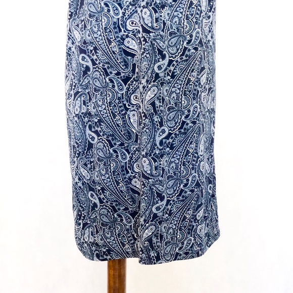 Michael Michael Kors Navy Paisley Pattern Dress - Picture 6 of 8